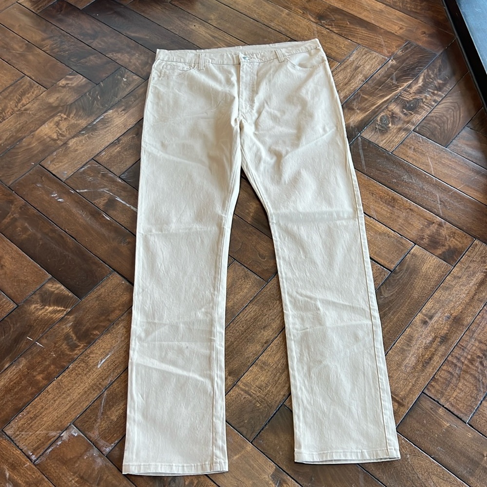 Frank’s pants made in USA broken twill 5 pocket FF size 40 plain front trouser
